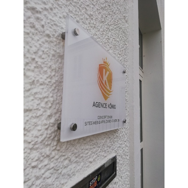 Enseigne personnalisable plaque professionnelle pour médecin, avocat et entreprises