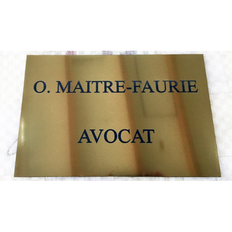 Enseigne personnalisable plaque professionnelle pour médecin, avocat et entreprises