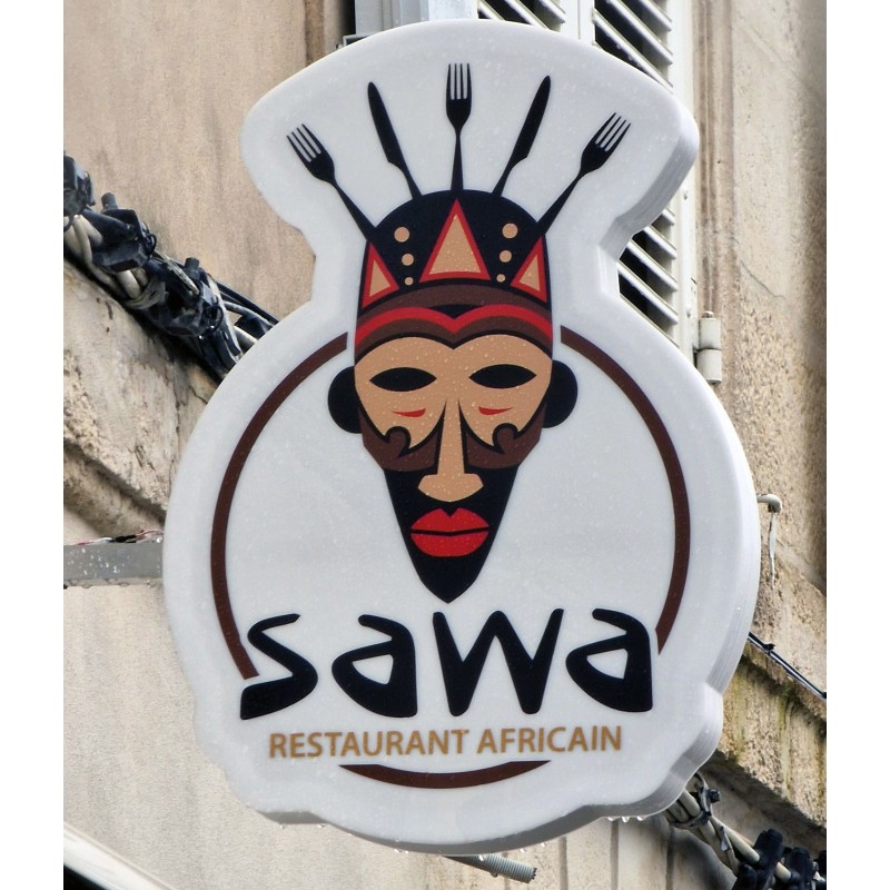 enseigne à la forme sur mesure