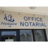 Enseigne logo PVC extérieur professionnelle office notarial notaire Enseigne logo PVC extérieur professionnelle office notarial notaire