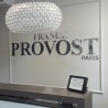 Franck Provost enseigne Plexiglas translucide dos adhésif argent effet miroir Franck Provost enseigne Plexiglas translucide dos adhésif argent effet miroir