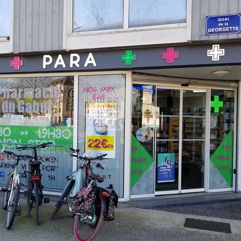 Enseigne Logo Para pharmacie plexiglas diffusant lumineux face avant