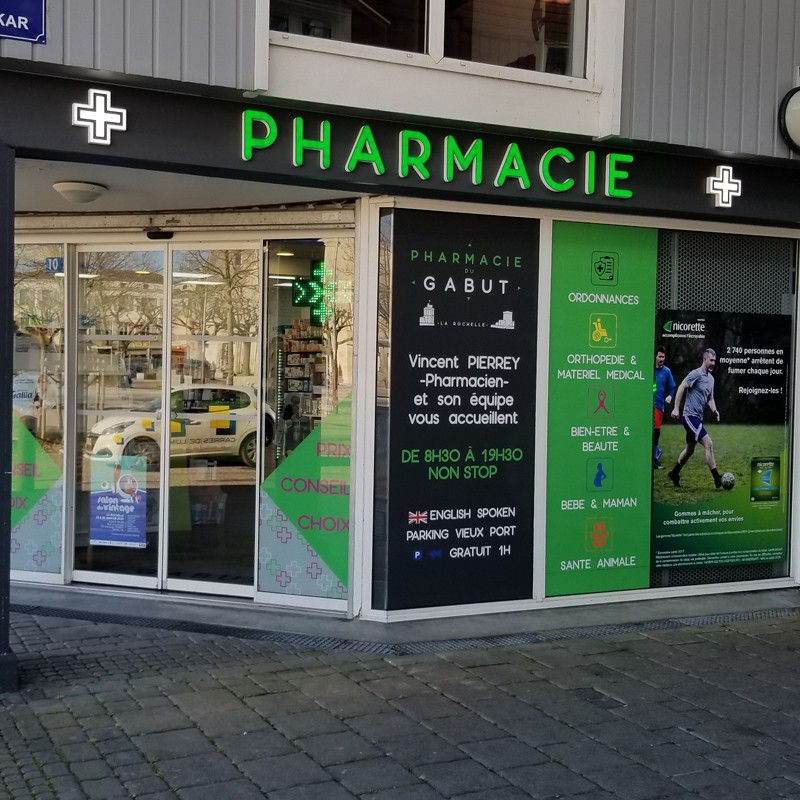 Enseigne Logo Para pharmacie plexiglas diffusant lumineux face avant