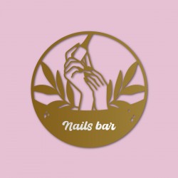 Enseigne bar à ongle personnalisée