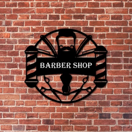 Enseigne barber shop option LED