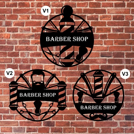 Enseigne barber shop option LED