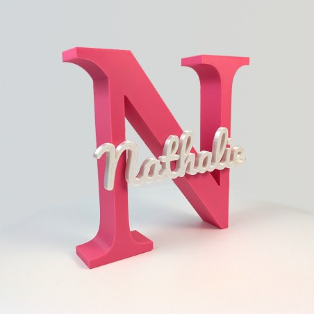 Mot sur initiale en Impression 3D