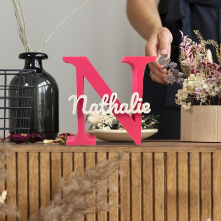 Mot sur initiale en Impression 3D