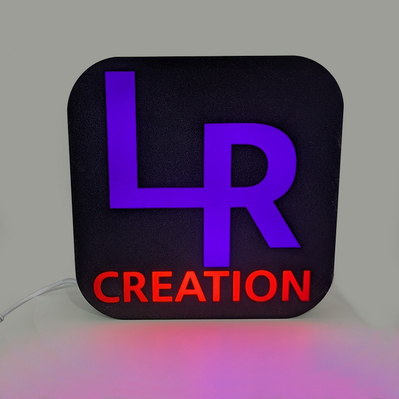 Enseigne logo impression 3D