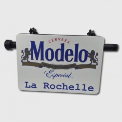 Enseigne drapeau impression 3D option LED