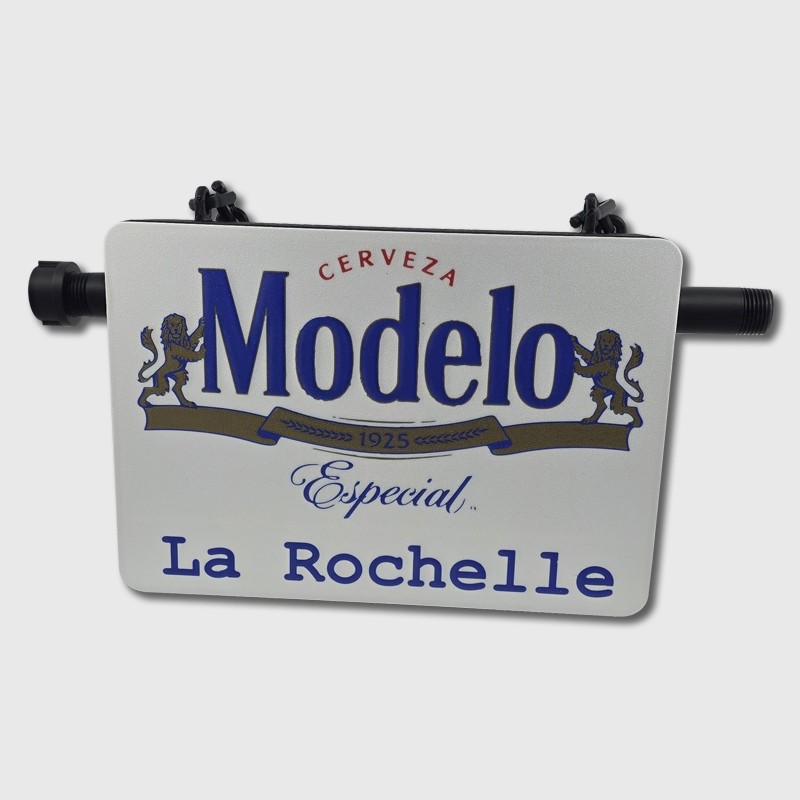 Enseigne drapeau impression 3D option LED