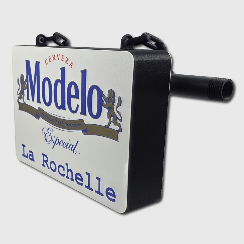 Enseigne drapeau impression 3D option LED