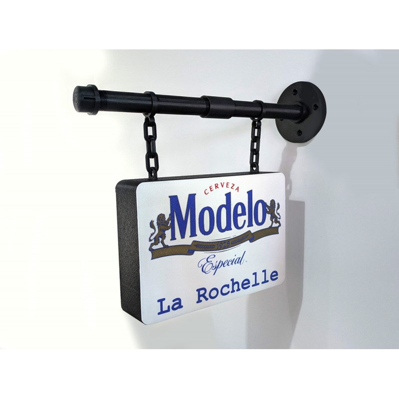 Enseigne drapeau impression 3D option LED