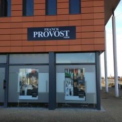 Enseigne coiffeur Franck Provost plaque dibond impression adhésif