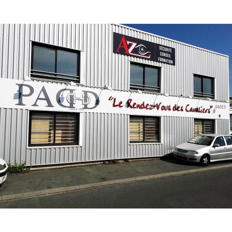 PADD enseigne en dibond lettrage extérieur
