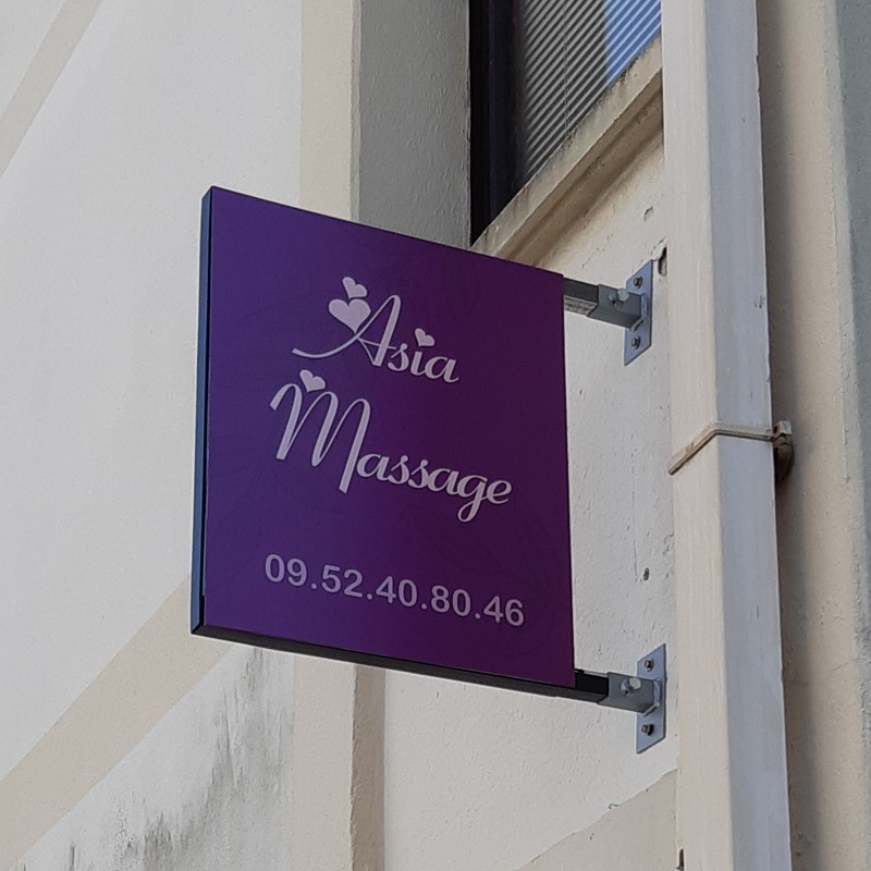 Enseigne Dibond magasin Asia Massage
